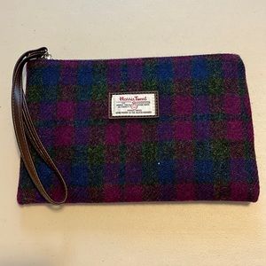 Harris tweed wristlet